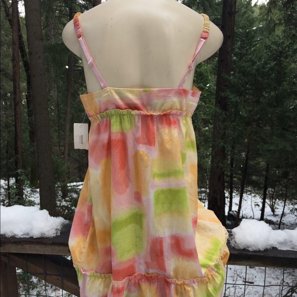 Alfani molted sherbet colored cotton chemisenight dress,HP25 - Picture 12 of 15